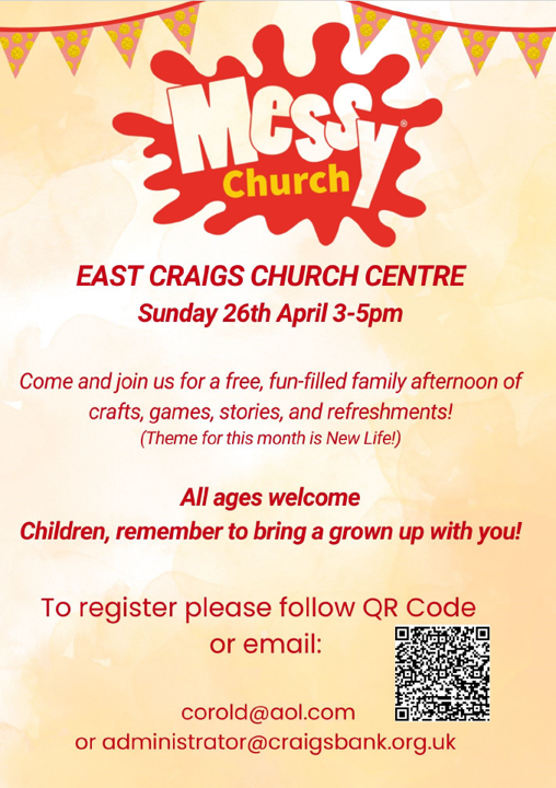Messy Church East Craigs 26 April 2026