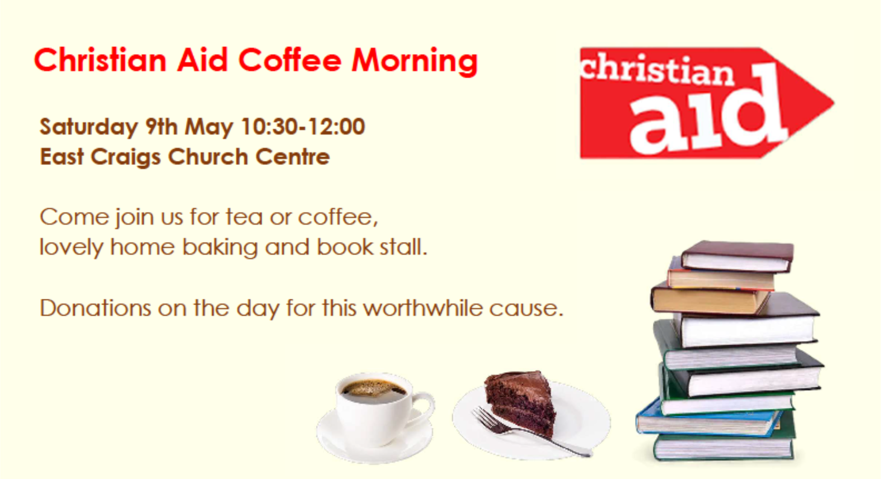 9 May 26 Christian Aid Coffee Morning